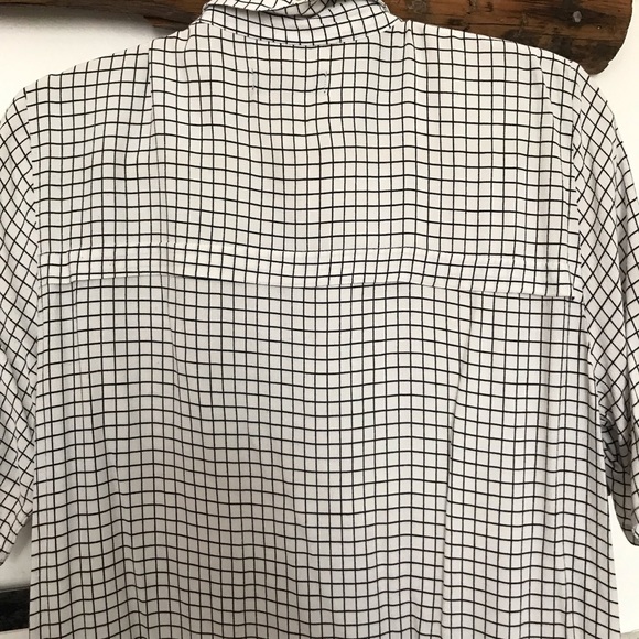 Selected Black and White Check Shirt Dress - Picture 4 of 5
